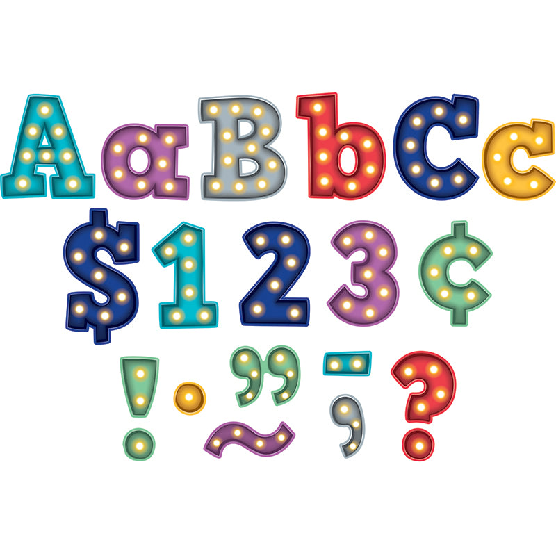 MARQUEE BOLD BLOCK 4 IN LETTERS