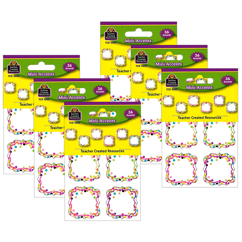 (6 PK) CONFETTI MINI ACCENTS