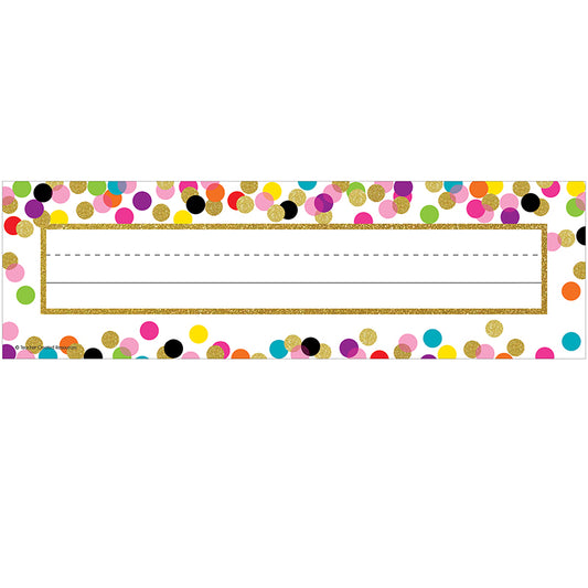 CONFETTI NAME PLATES
