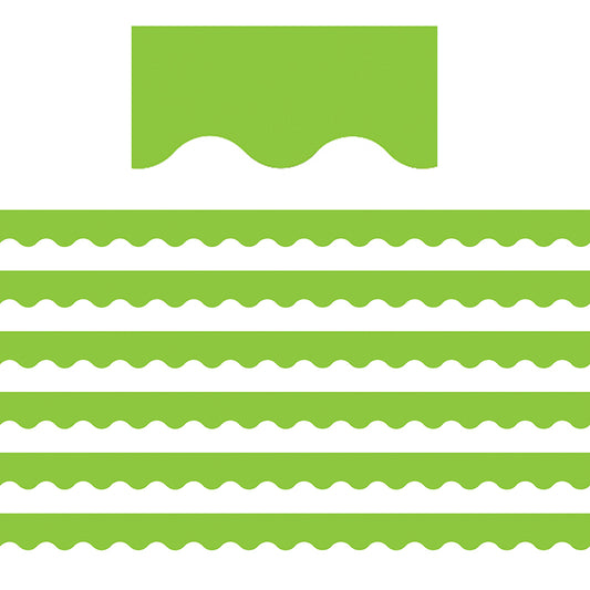 (6 PK) LIME SCALLOPED BORDER TRIM