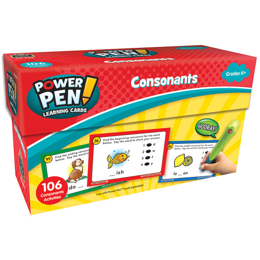 POWER PEN LEARNING CARDS CONSONANTS