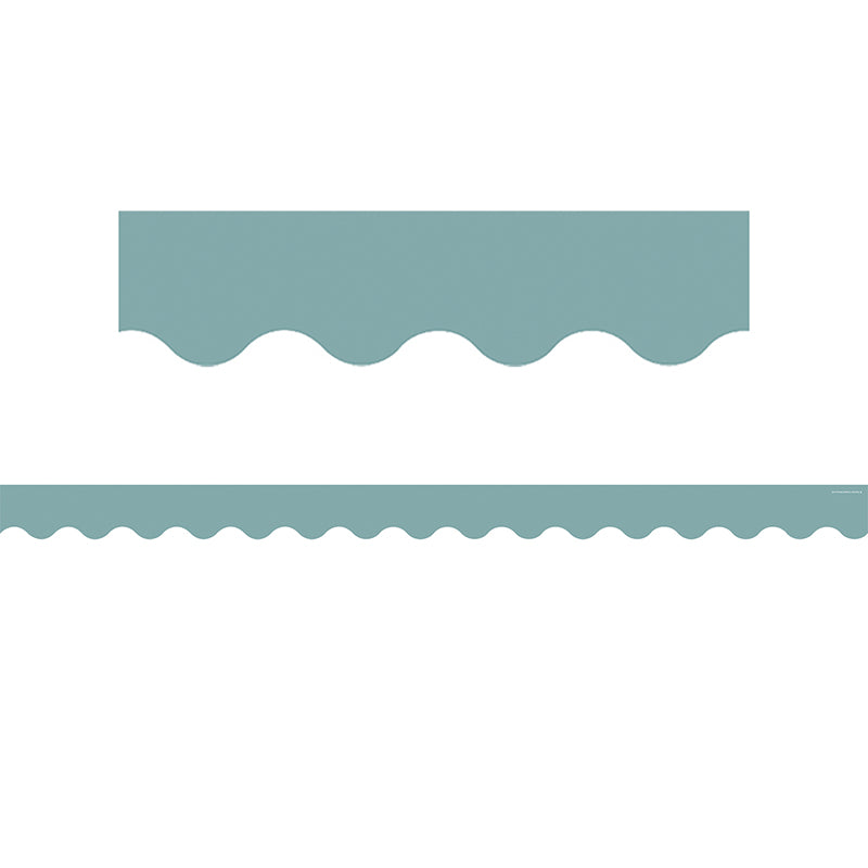 CALMING BLUE SCALLOPED BORDER TRIM