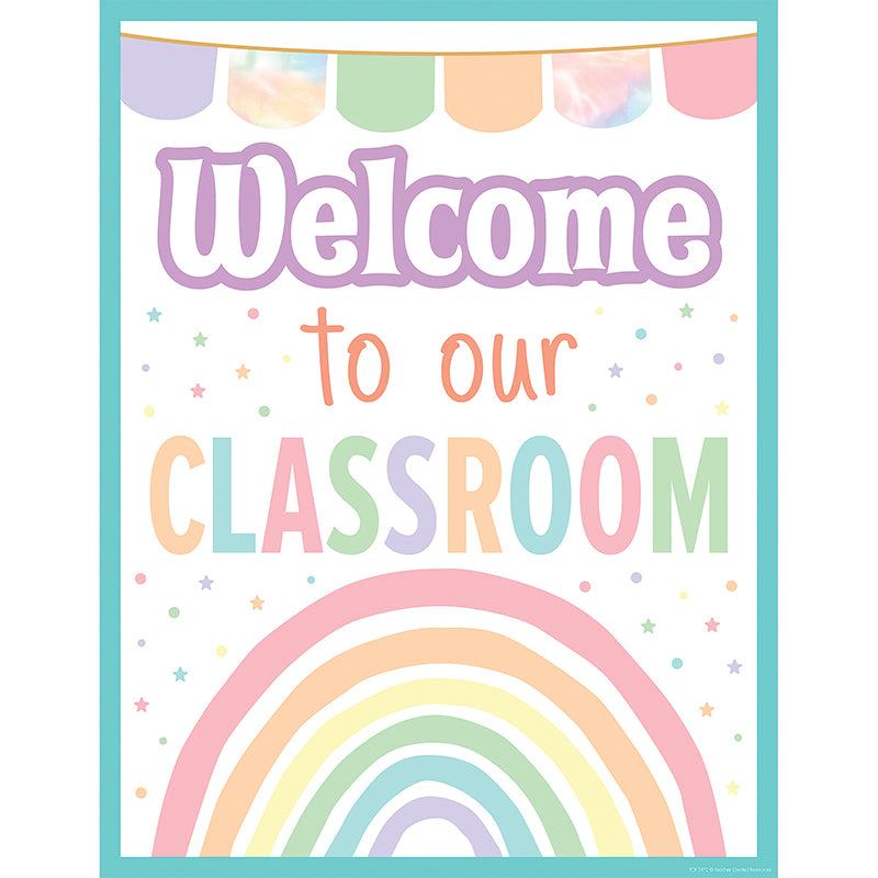 PASTEL POP WELCOME OUR CLASS CHART