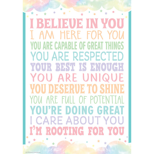 I BELIEVE IN YOU POSITIVE POSTER