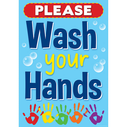 WASH YOUR HANDS POSITIVE POSTER