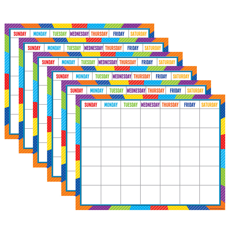 (6 EA) PLAYFUL PATTERNS CALENDAR