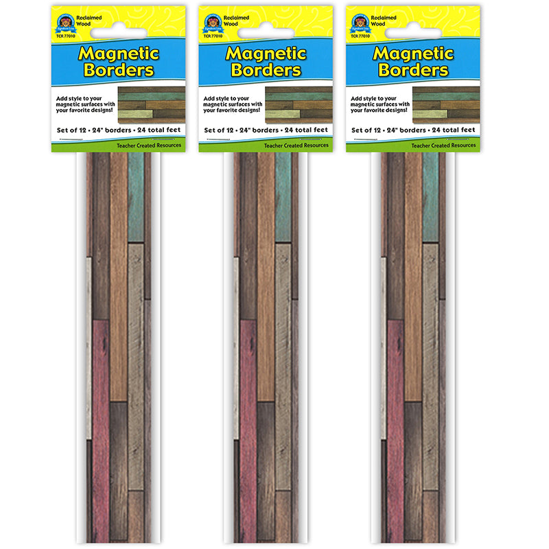 (3 PK) RECLAIMED WOOD MAGNETIC