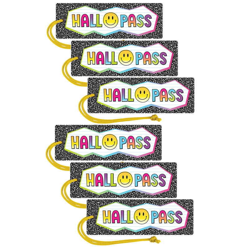 (6 EA) HALL PASS BRIGHTS MAGNETIC