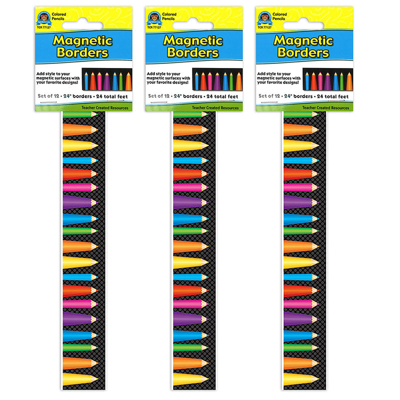 (3 PK) MAGNETIC BORDER COLORED