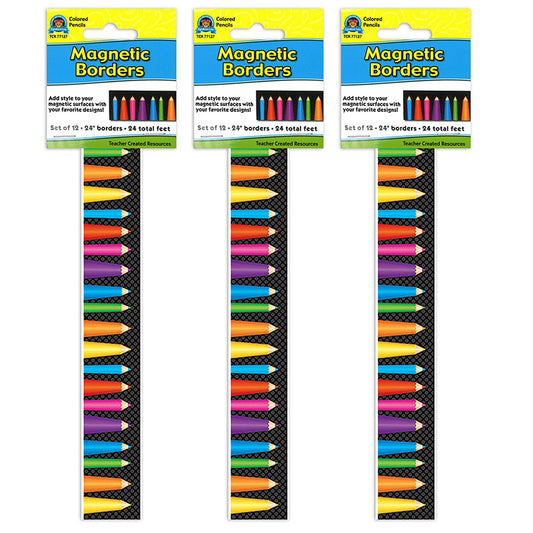 (3 PK) MAGNETIC BORDER COLORED