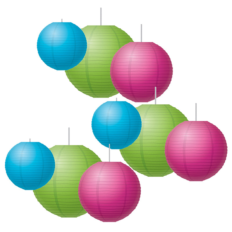 (3 ST) BRIGHTS PAPER LANTERNS