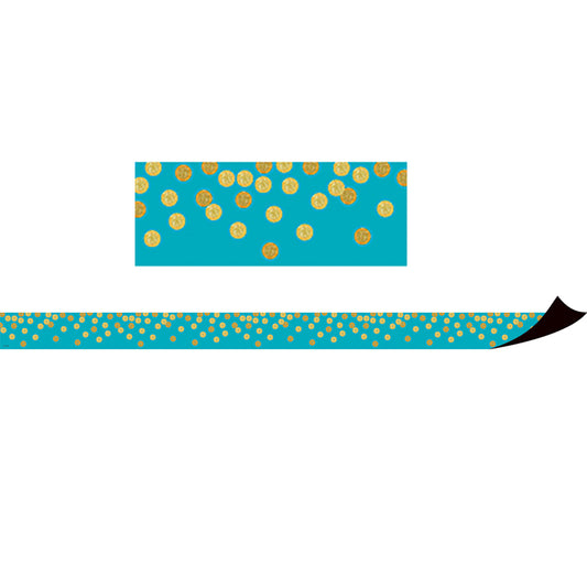 TEAL CONFETTI MAGNETIC BORDER