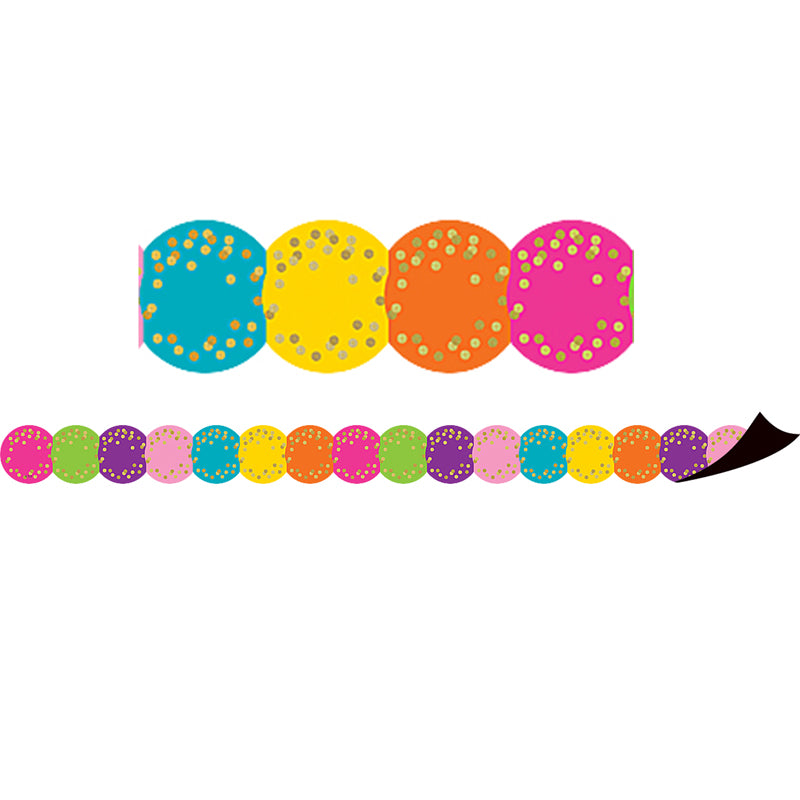 CONFETTI CIRCLES DIE-CUT MAG BORDER