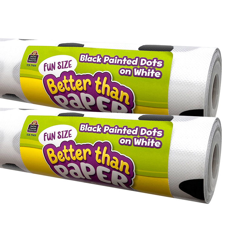(2 EA) FUN SIZE BLK PAINTED DOTS