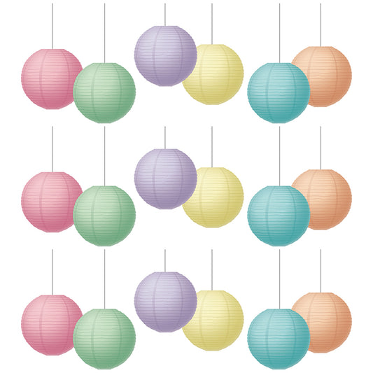 (3 PK) PASTEL POP HANGING LANTERN