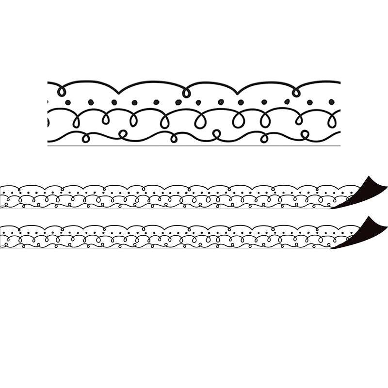 (2 PK) SQUIGGLES DOTS MAGNET BORDER