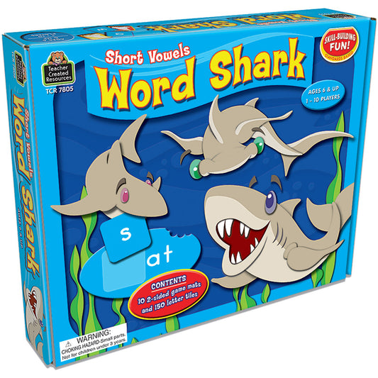 WORD SHARK SHORT VOWELS GAME