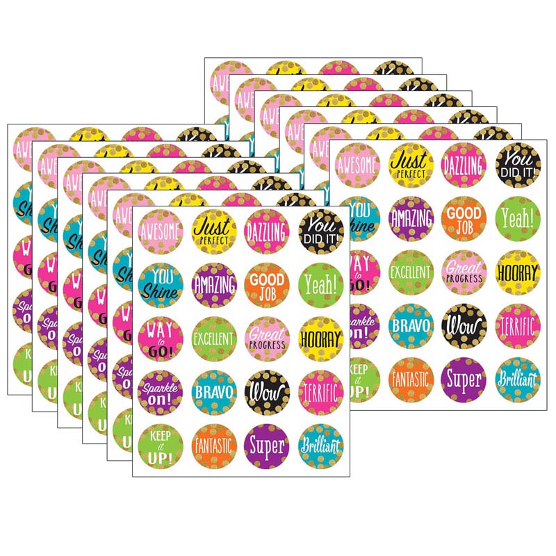 (12 PK) CONFETTI STICKERS