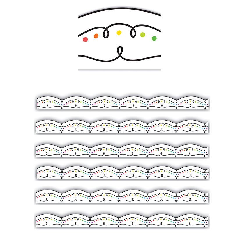 (6 PK) SQUIGGLES AND COLORFUL DOTS