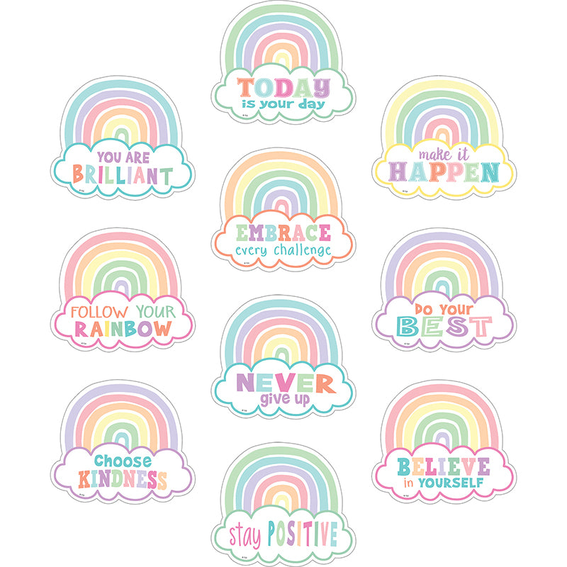 PASTEL POP POSITIVE SAYINGS ACCENTS