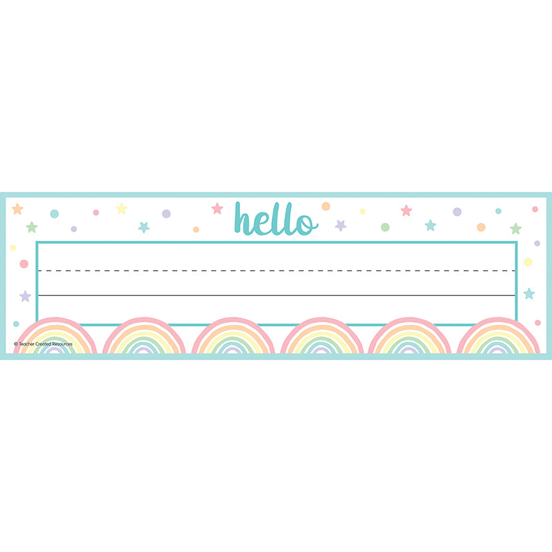 PASTEL POP FLAT NAME PLATES