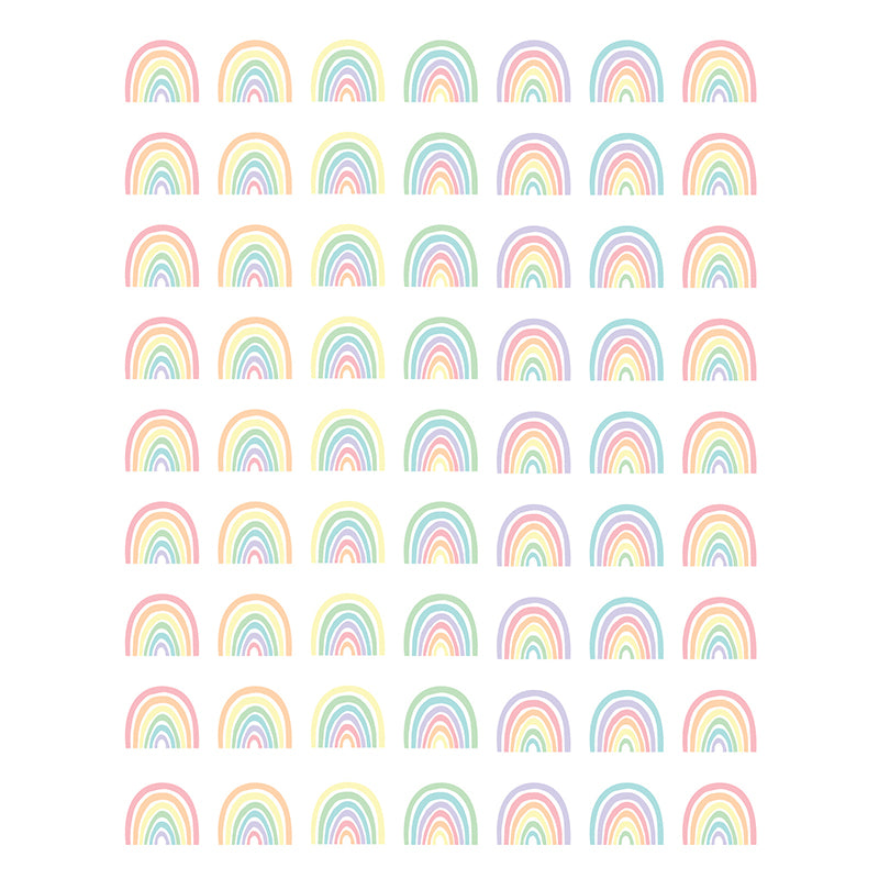 (12 PK) PASTEL RAINBOWS MINI STICKR