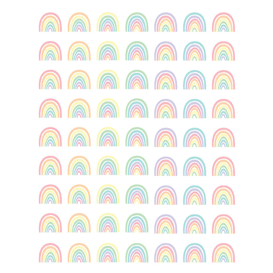 (12 PK) PASTEL RAINBOWS MINI STICKR