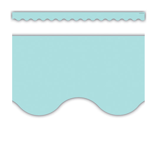 PASTEL BLUE SCALLOPED BORDER TRIM