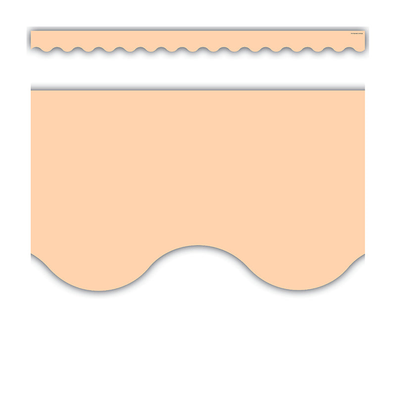 PEACH SCALLOPED BORDER TRIM