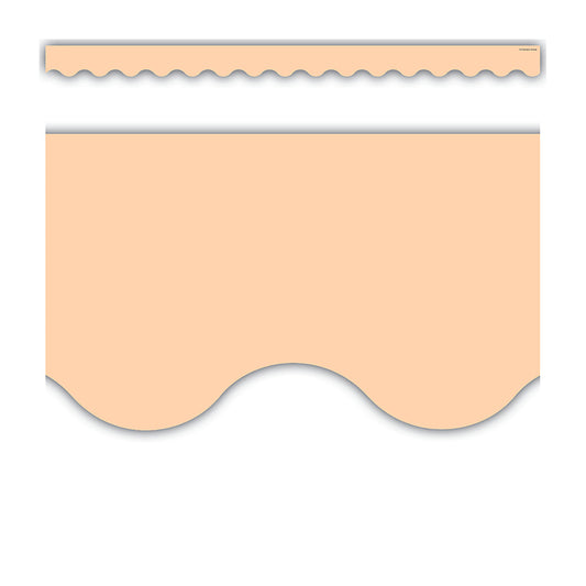 PEACH SCALLOPED BORDER TRIM