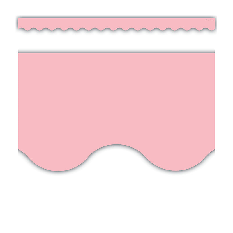 PASTEL PINK SCALLOPED BORDER TRIM