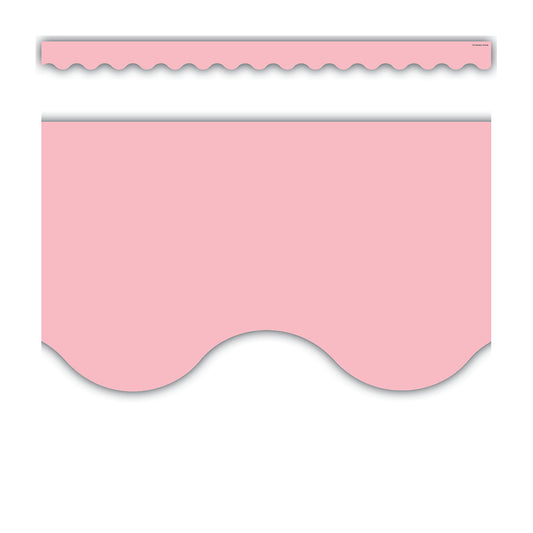 PASTEL PINK SCALLOPED BORDER TRIM