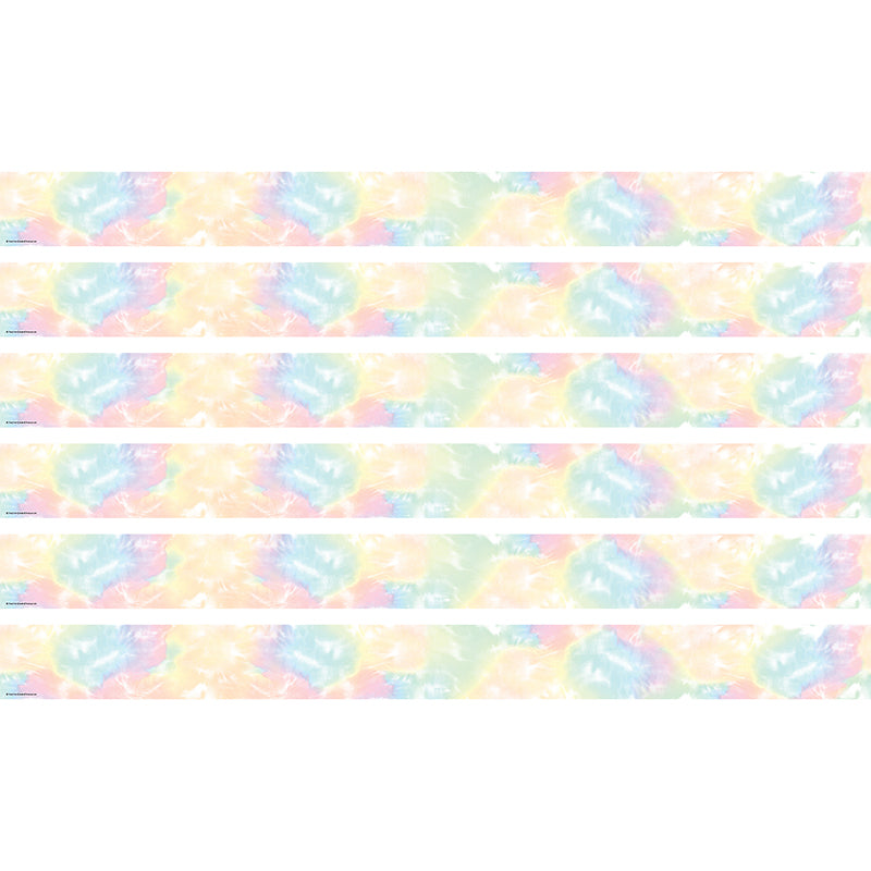 (6 PK) PASTEL POP TIE-DYE BORDER