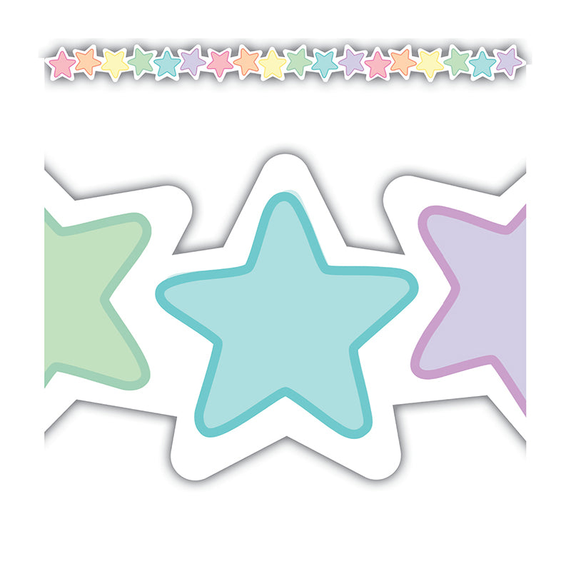 PASTEL POP STARS DIE-CUT BORDR TRIM