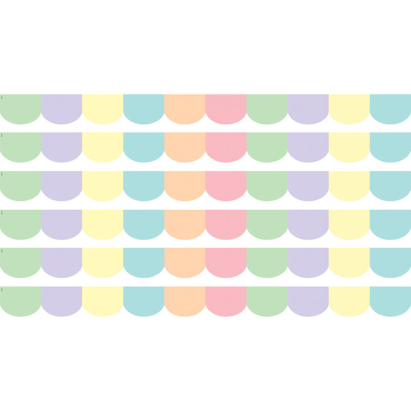 (6 PK) PASTEL POP SCALLOPED BORDER