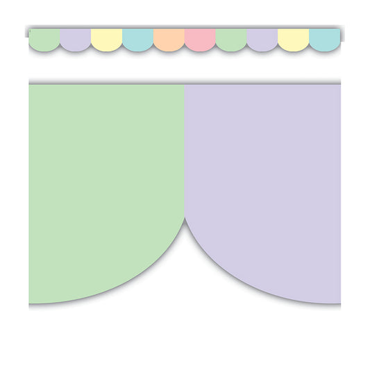 PASTEL POP SCALLOPED BORDER TRIM