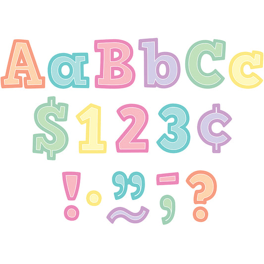 (2 PK) PASTEL POP 4IN LETTERS  PACK