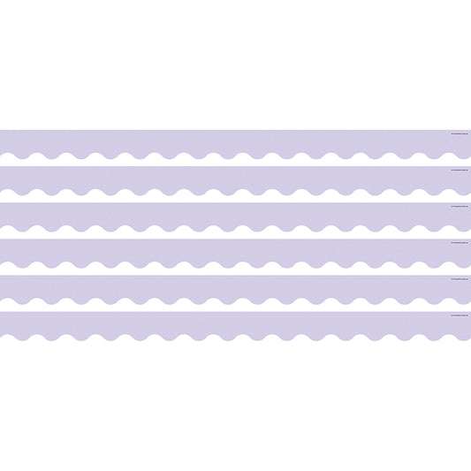 (6 PK) LAVENDER SCALLOPED BORDER