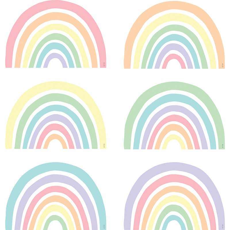 (3 PK) PASTEL POP RAINBOWS ACCENTS