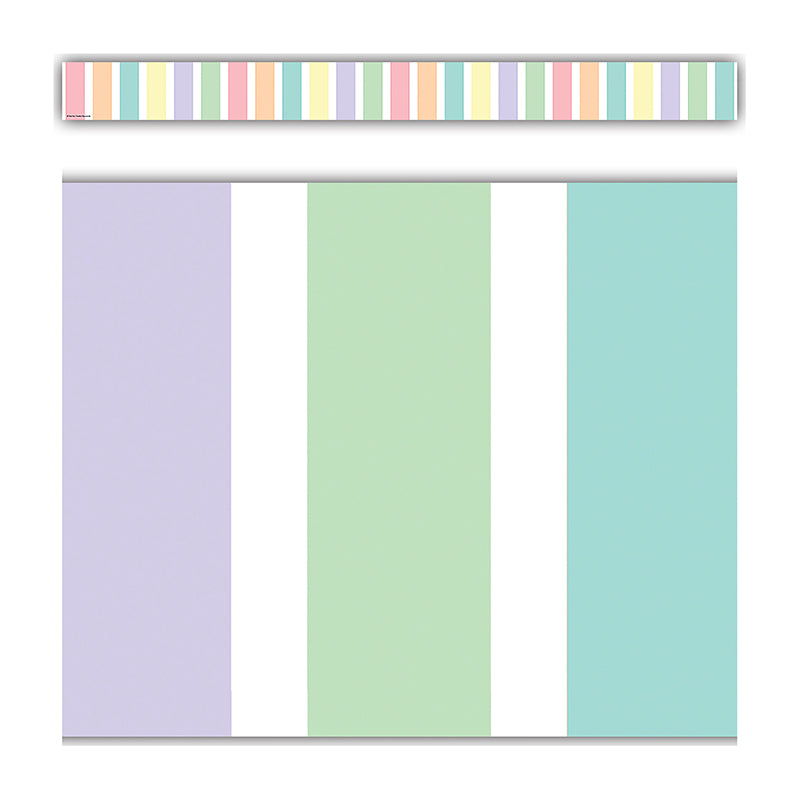 PASTEL POP STRIPES BORDER TRIM