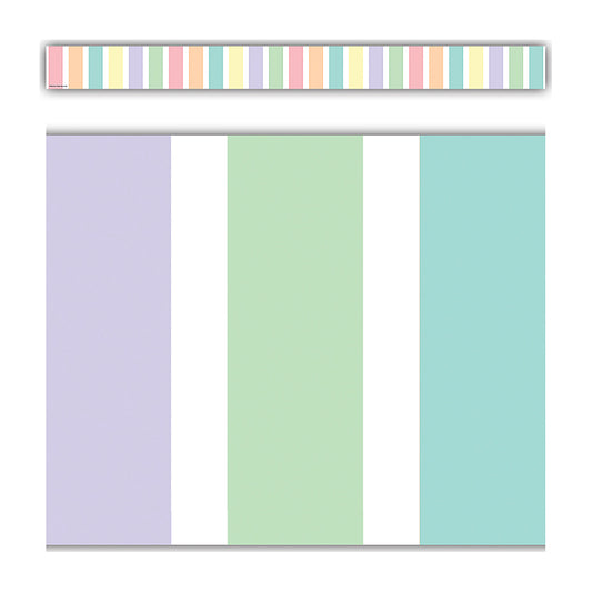 PASTEL POP STRIPES BORDER TRIM