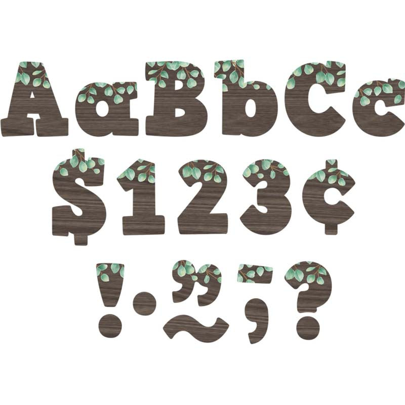 EUCALYPTUS 4IN BOLD BLOCK LETTERS