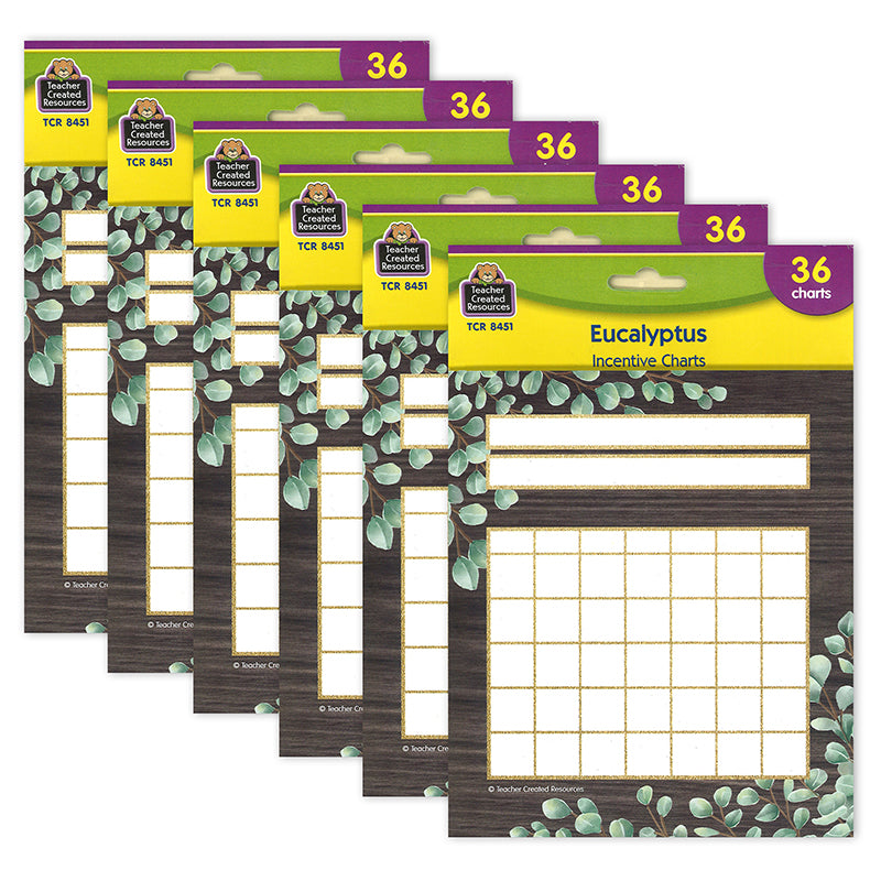 (6 PK) EUCALYPTUS INCENTIVE CHARTS