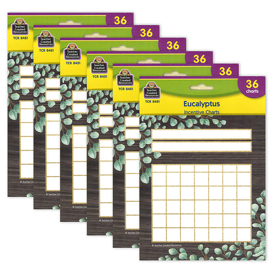 (6 PK) EUCALYPTUS INCENTIVE CHARTS