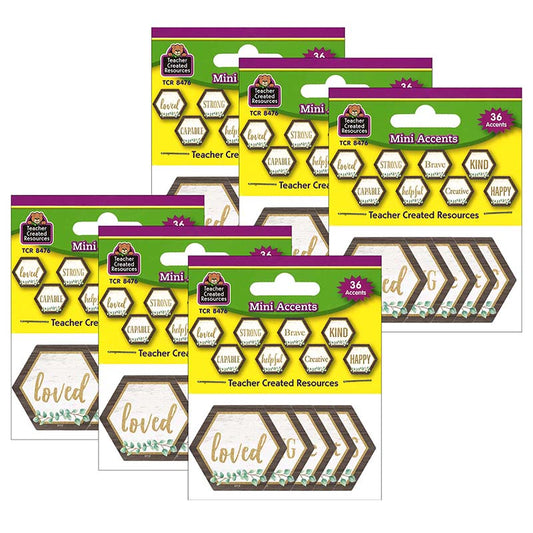 (6 PK) POSITIVE WORDS MINI ACCENTS