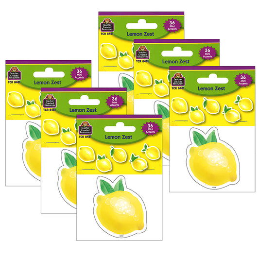 (6 PK) LEMON ZEST MINI ACCENTS