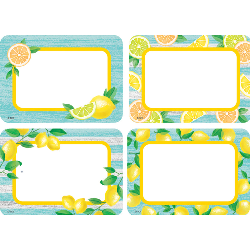 LEMON ZEST NAME TAGS/LABELS