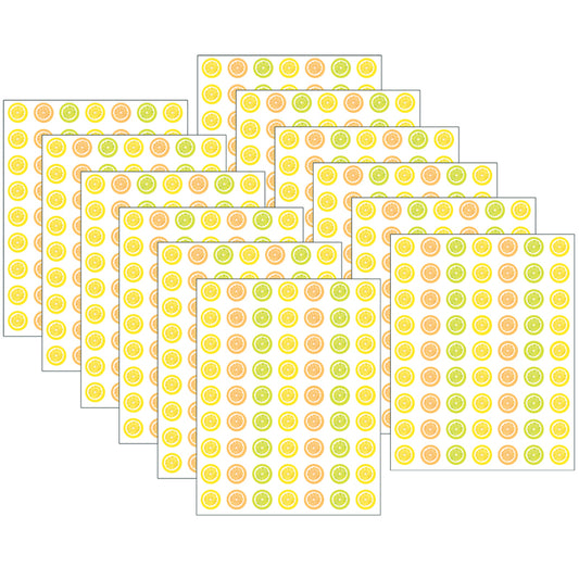 (12 PK) LEMON ZEST MINI STICKERS