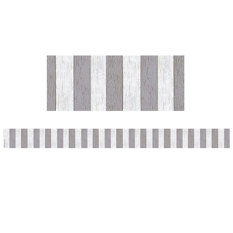 GRAY STRIPES STRAIGHT BORDER TRIM