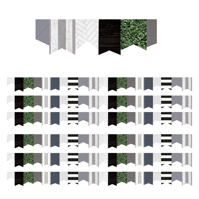 (6 PK) PENNANTS DIE-CUT BORDER